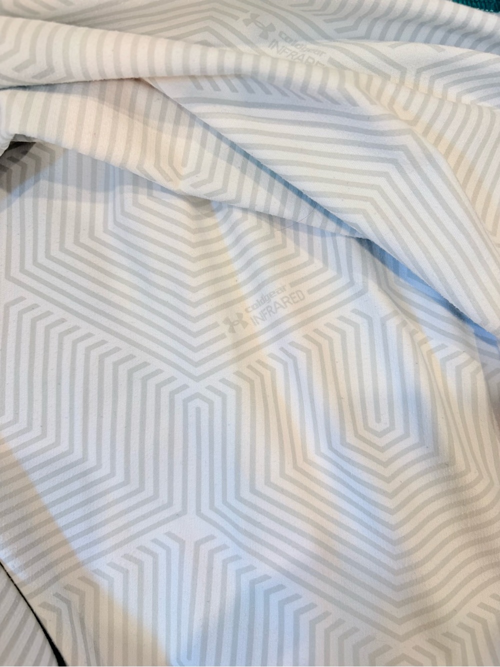 Under Armour ColdGear Fitted Long Sleeve Running Top Teal Print Size L - Picture 7 of 7